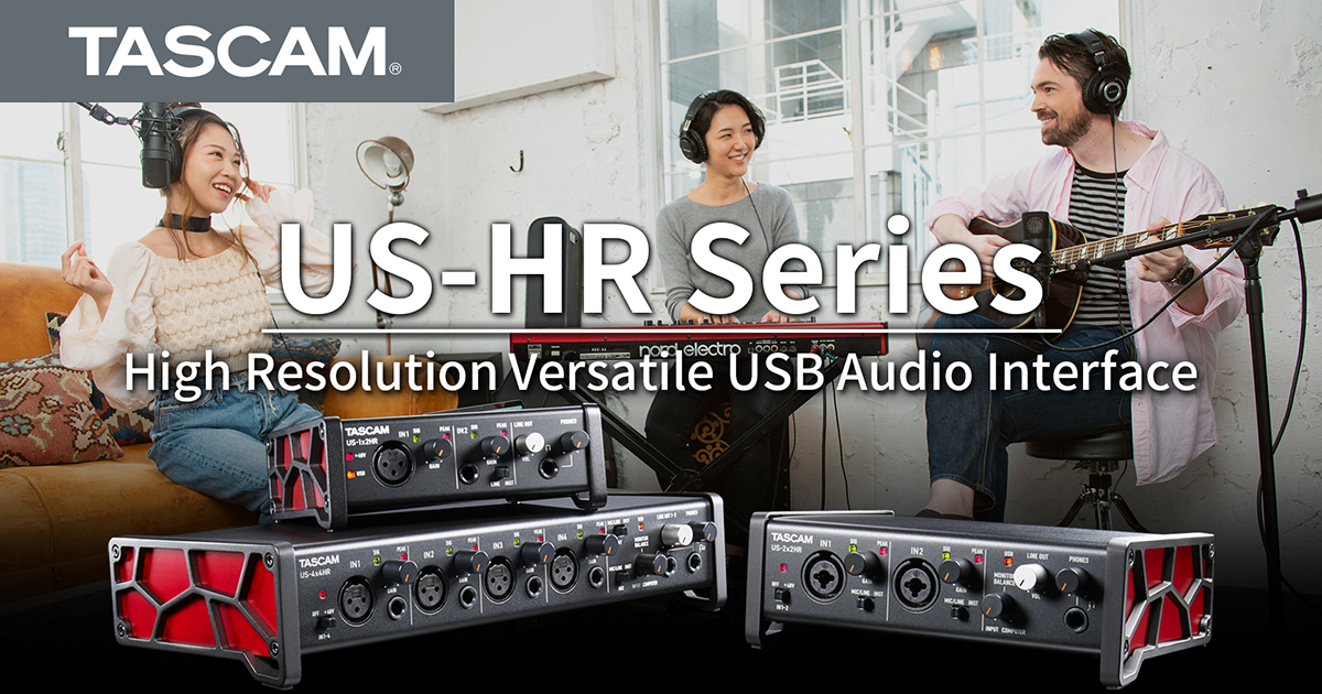 TASCAM US 1x2 / BEHRINGER XM8500 ケーブルセット TASCAM US-2x2HR USB Mac/PC/iOS Audio Interface with Software