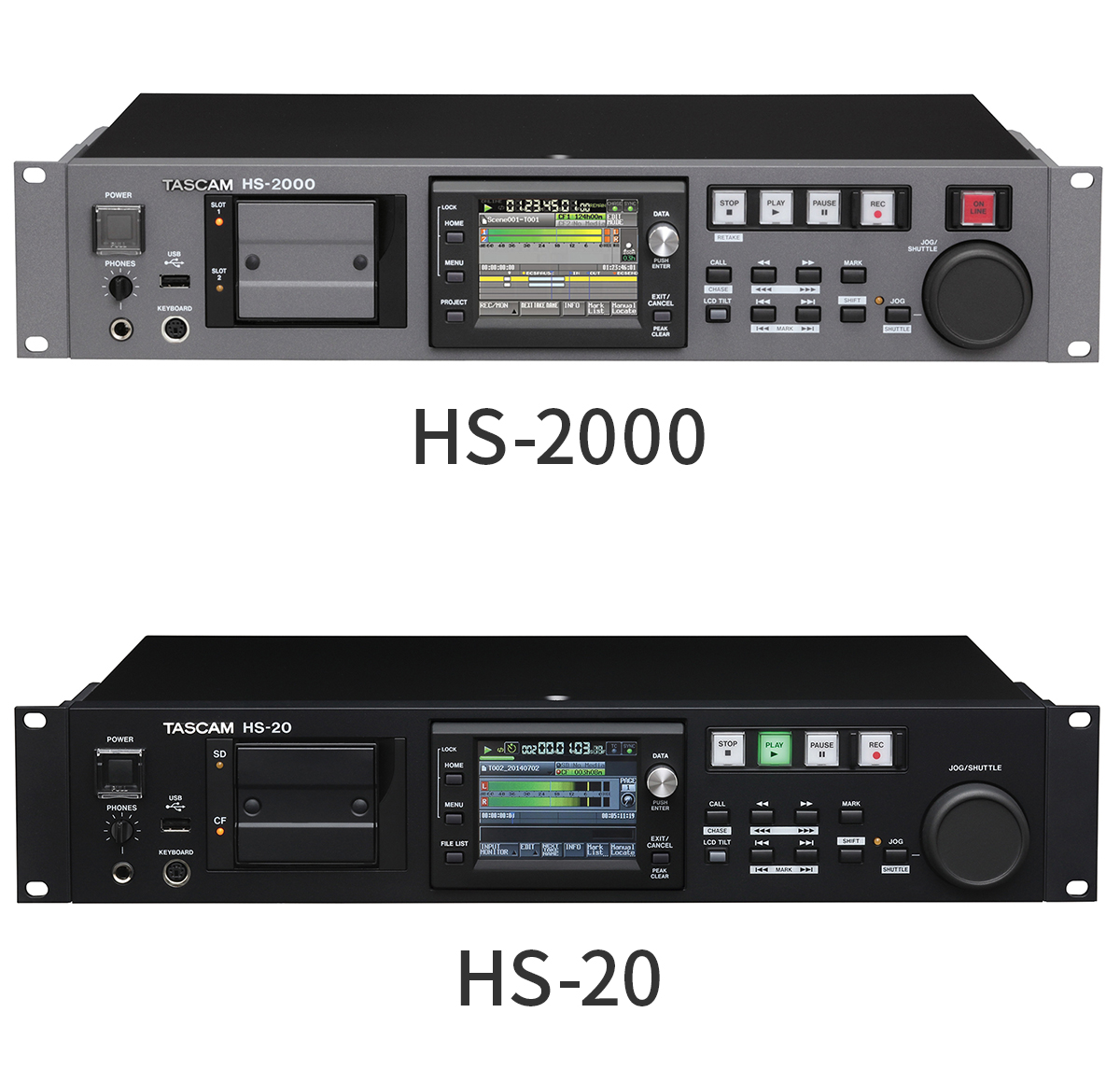 2チャンネルオーディオレコーダー/プレーヤー『HS-2000』/『HS-20』